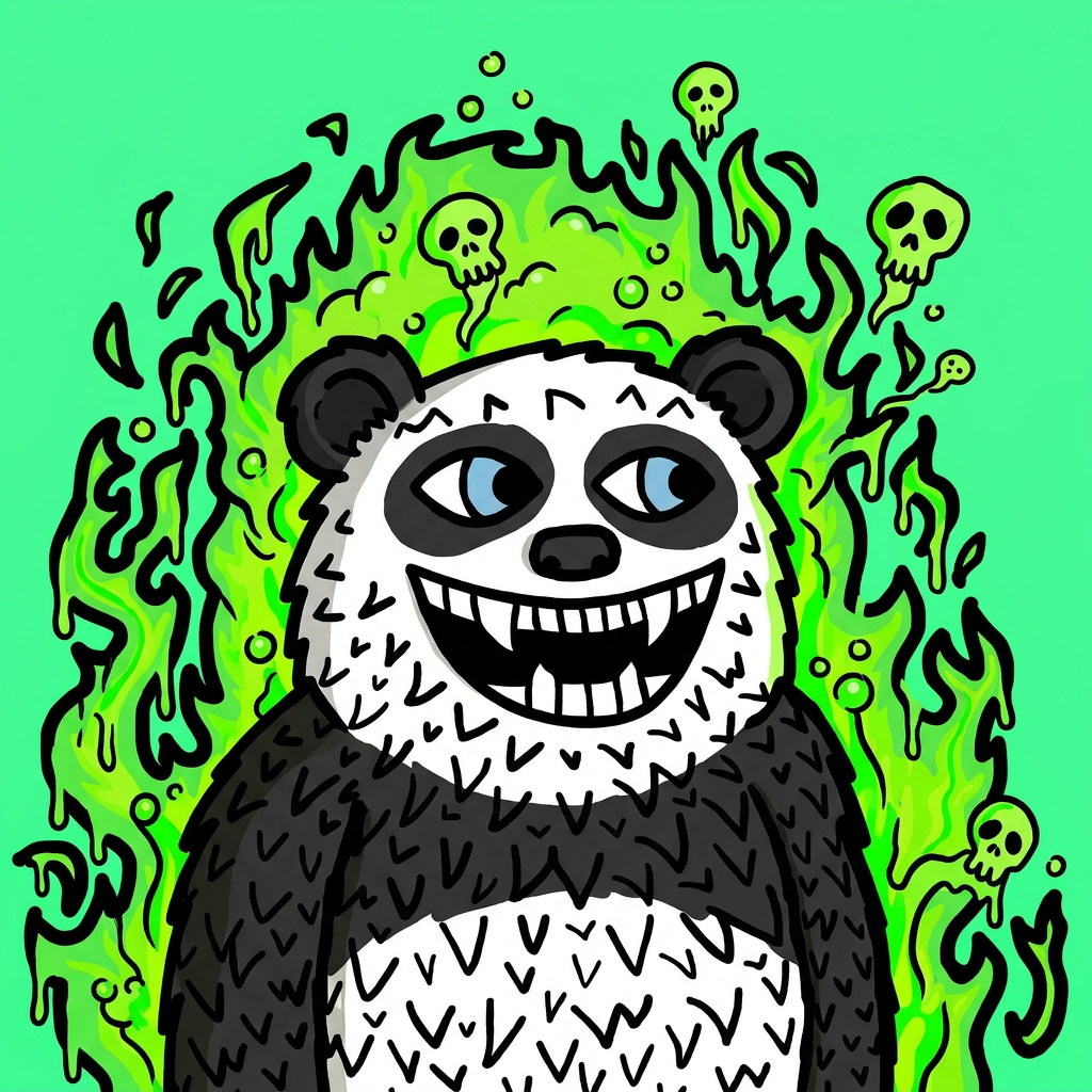 Lazzy Panda with Toxic aura