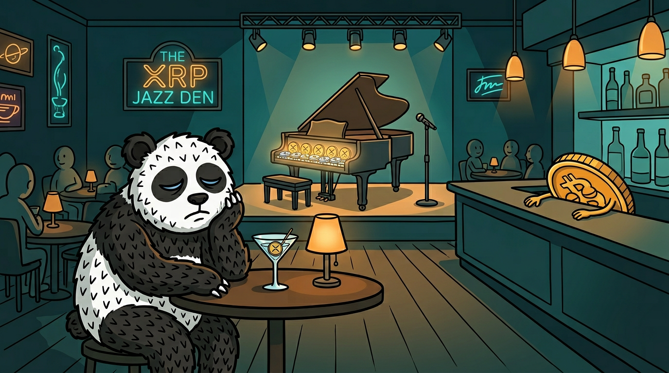 XRP JAZZ DEN WHILE BTC SLUMPS AT THE BAR