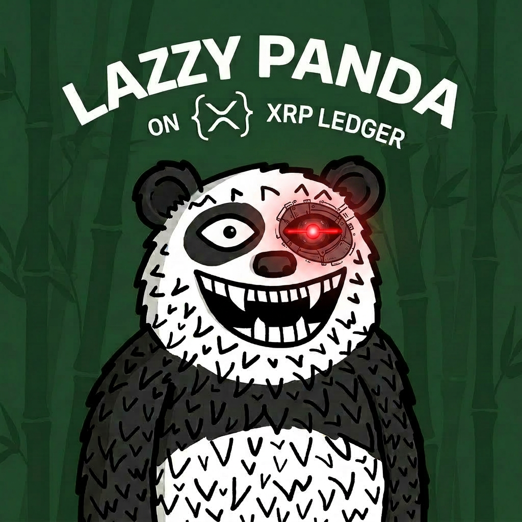 Lazzy Panda with Cyborg eyes