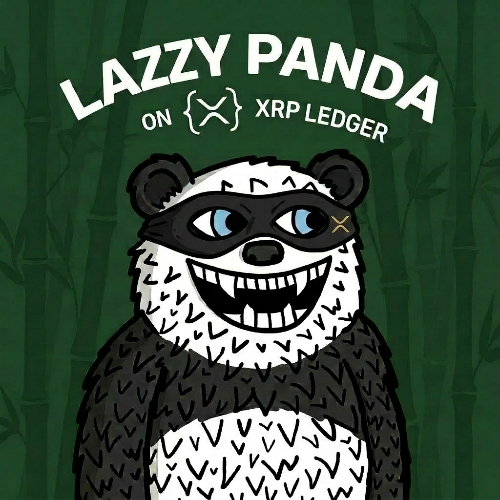 Lazzy Panda with Ninja XRP Mask eyes