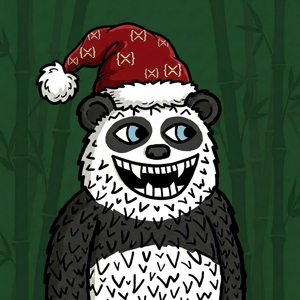 Lazzy Panda wearing XRPmas