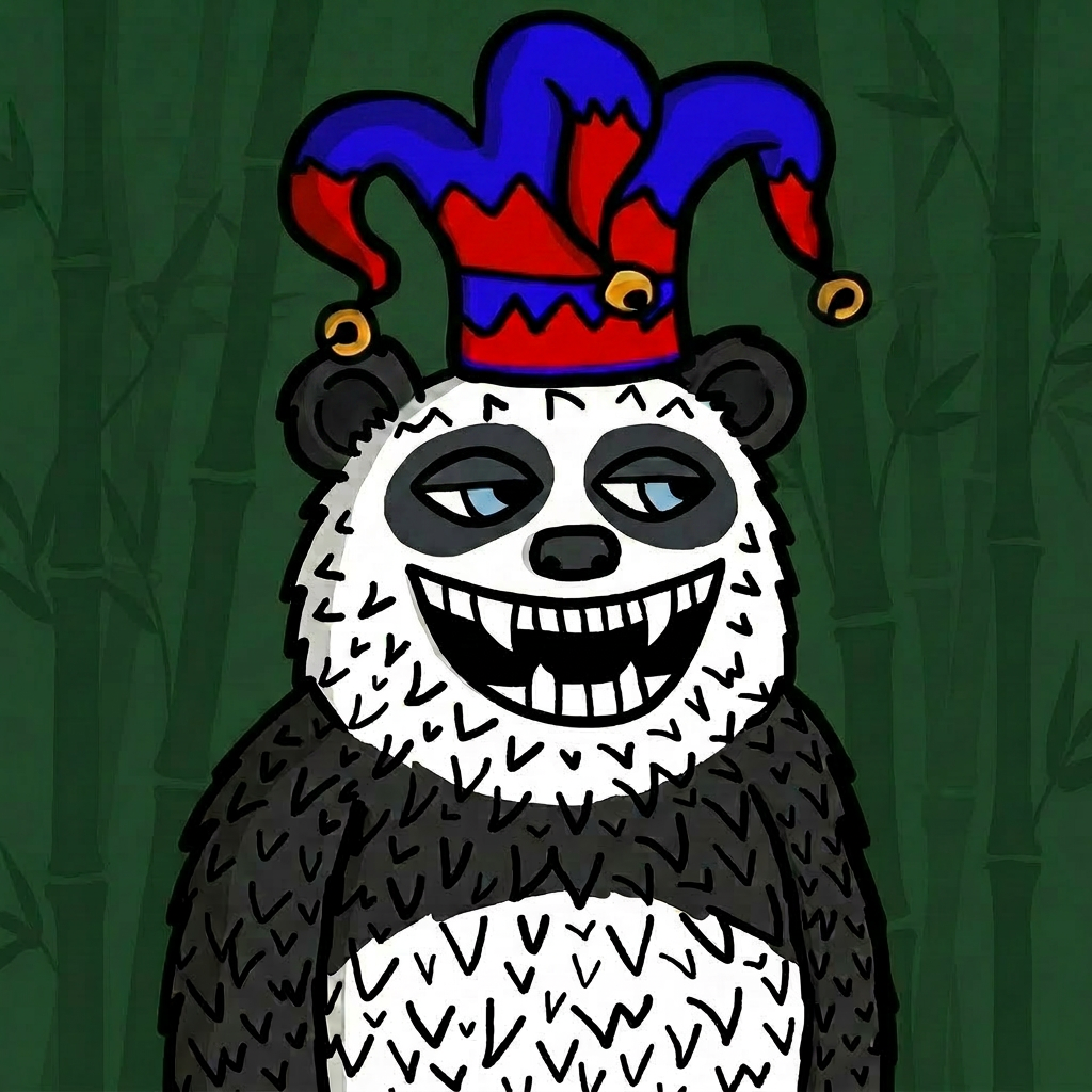 Lazzy Panda wearing Jester Hat