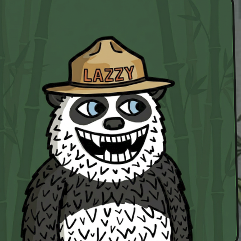 Lazzy Panda wearing Park Ranger