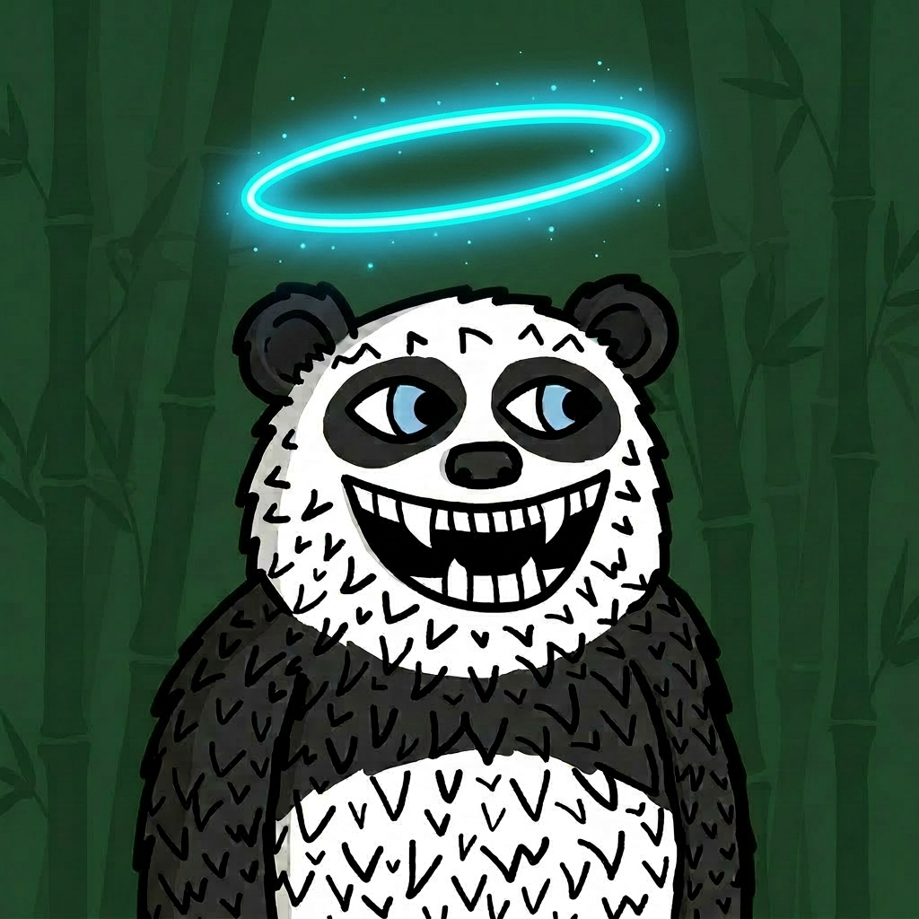 Lazzy Panda wearing Saint Lazzy