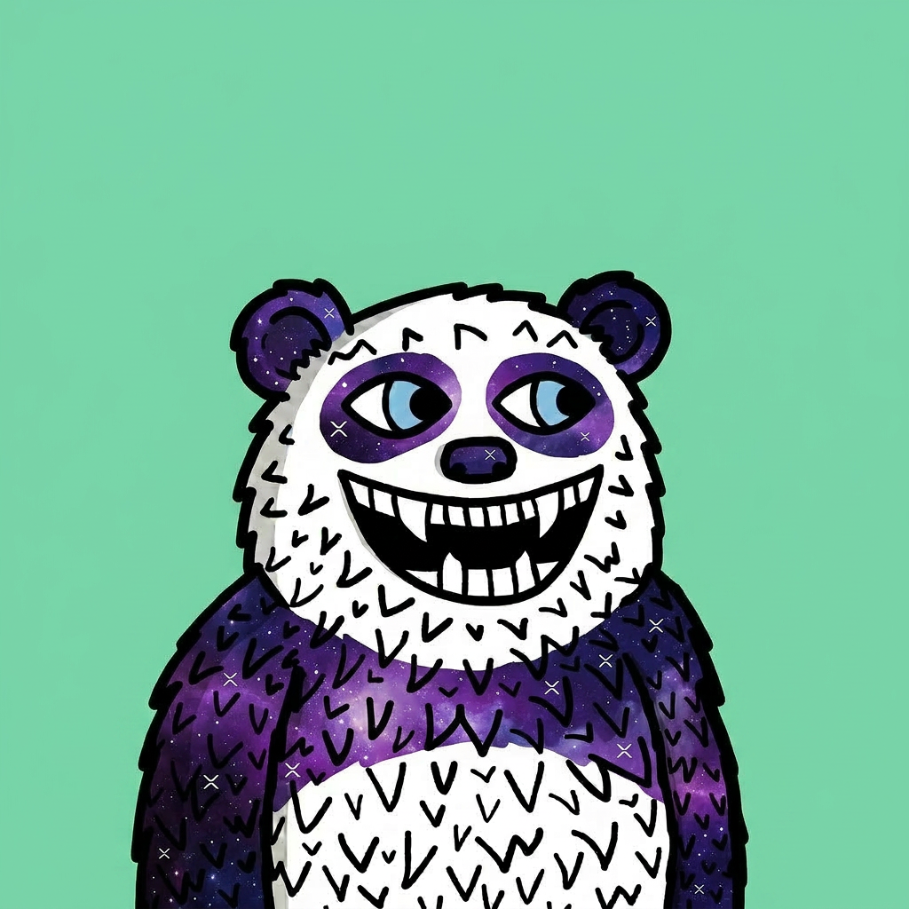 Galactic Ripple Lazzy Panda NFT skin