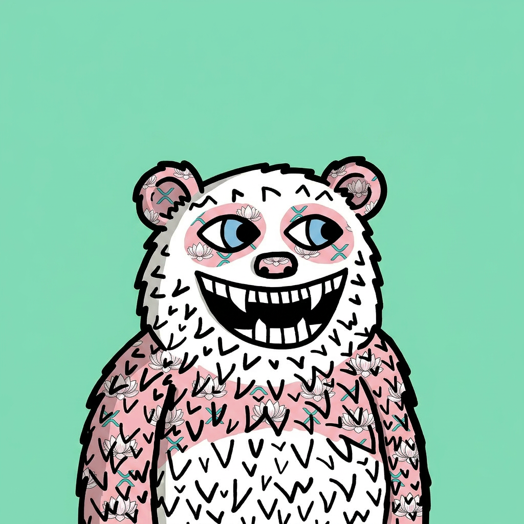 Lotus Glitch Lazzy Panda NFT skin