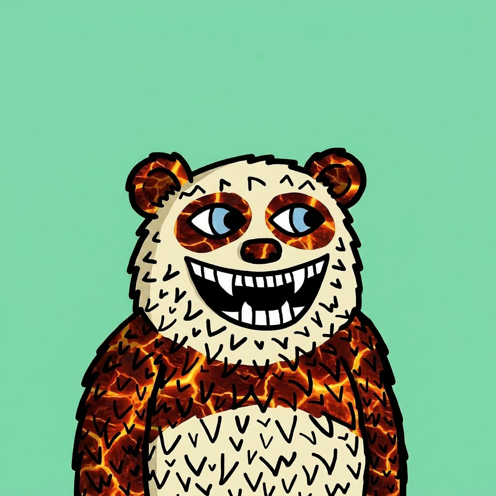 Magma Core Lazzy Panda NFT skin