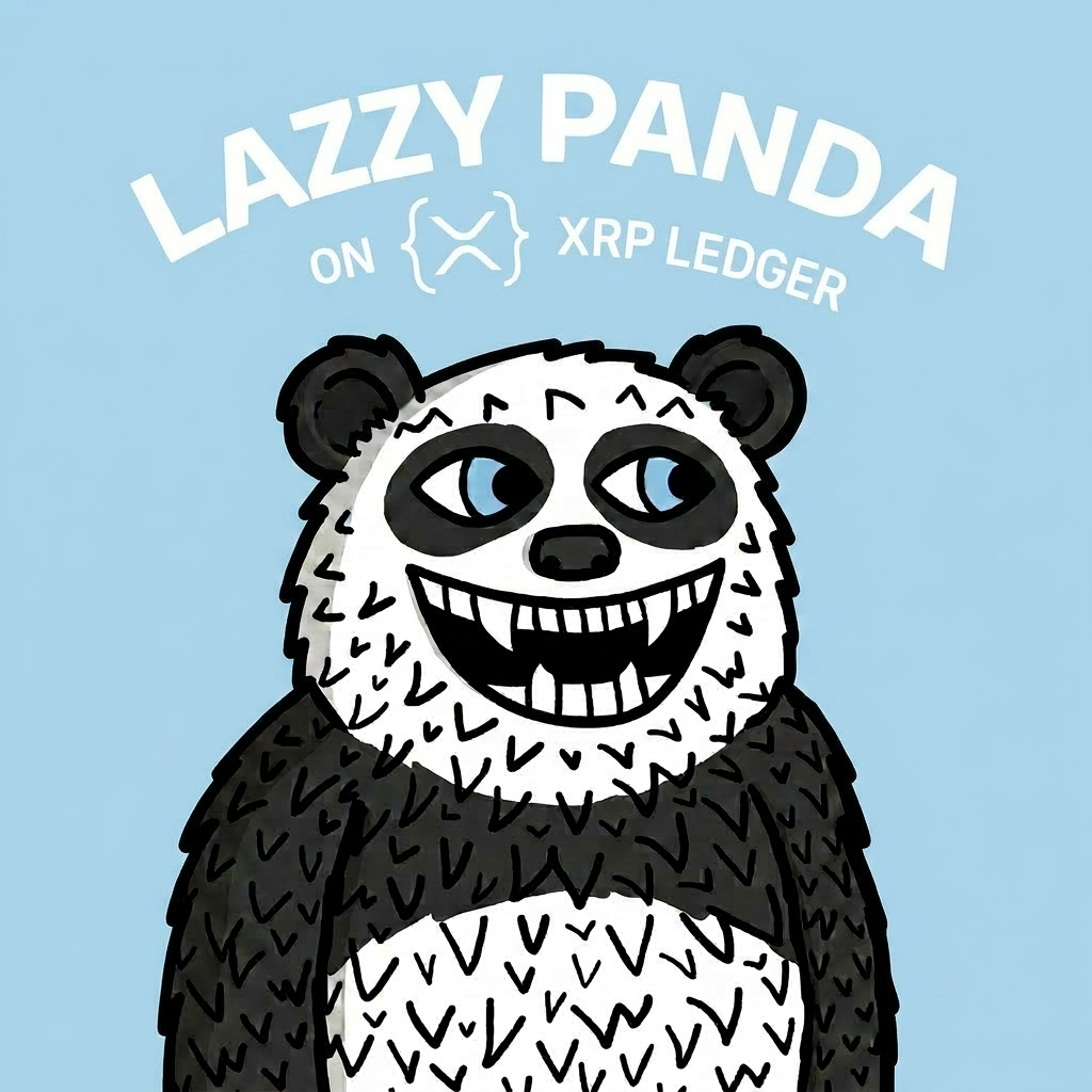 Lazzy Panda on Sleepy Sky background