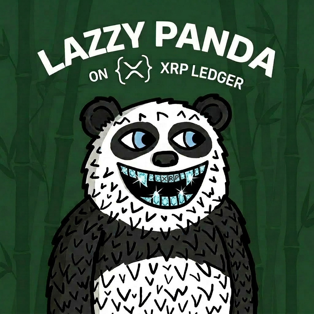 Lazzy Panda with XRP Diamond Grill