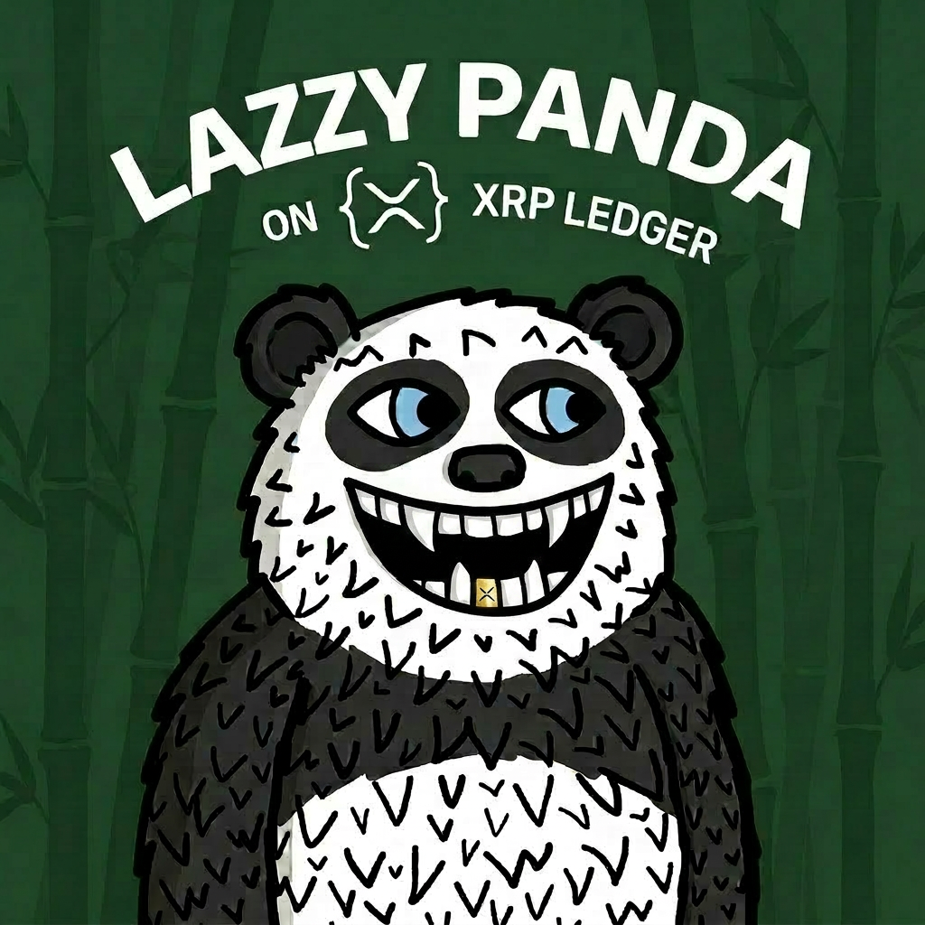 Lazzy Panda with XRP Gold Tooth